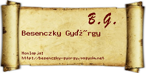 Besenczky György névjegykártya